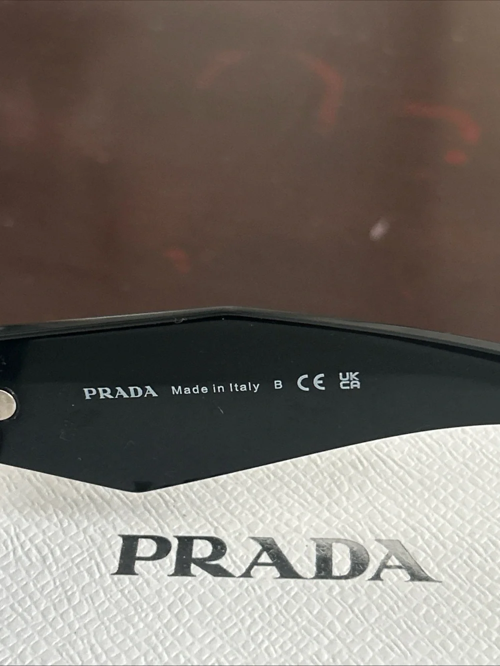 Prada Black Geometric Rectangle Women's Sunglasses